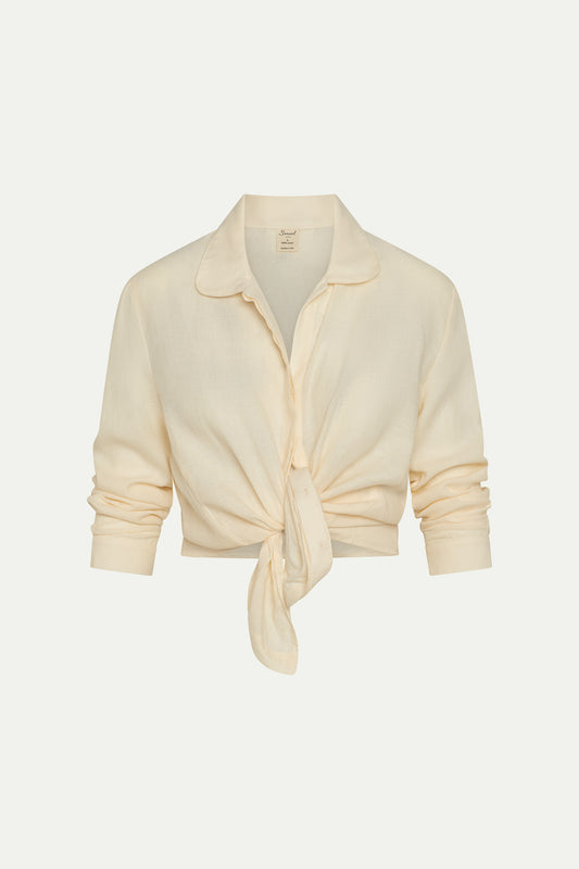 Aura Linen Shirt - Vanilla