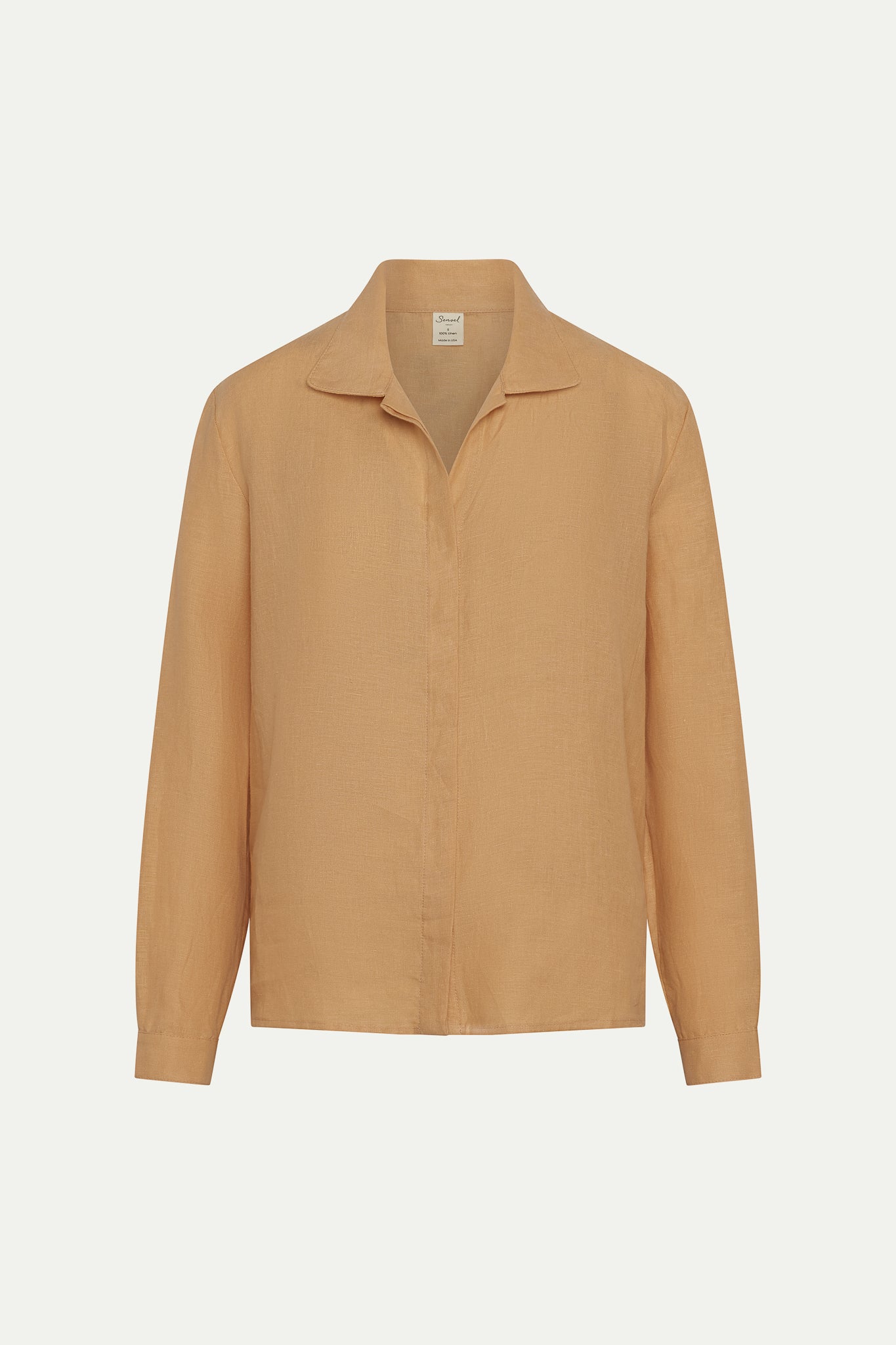 Aura Linen Shirt - Tan